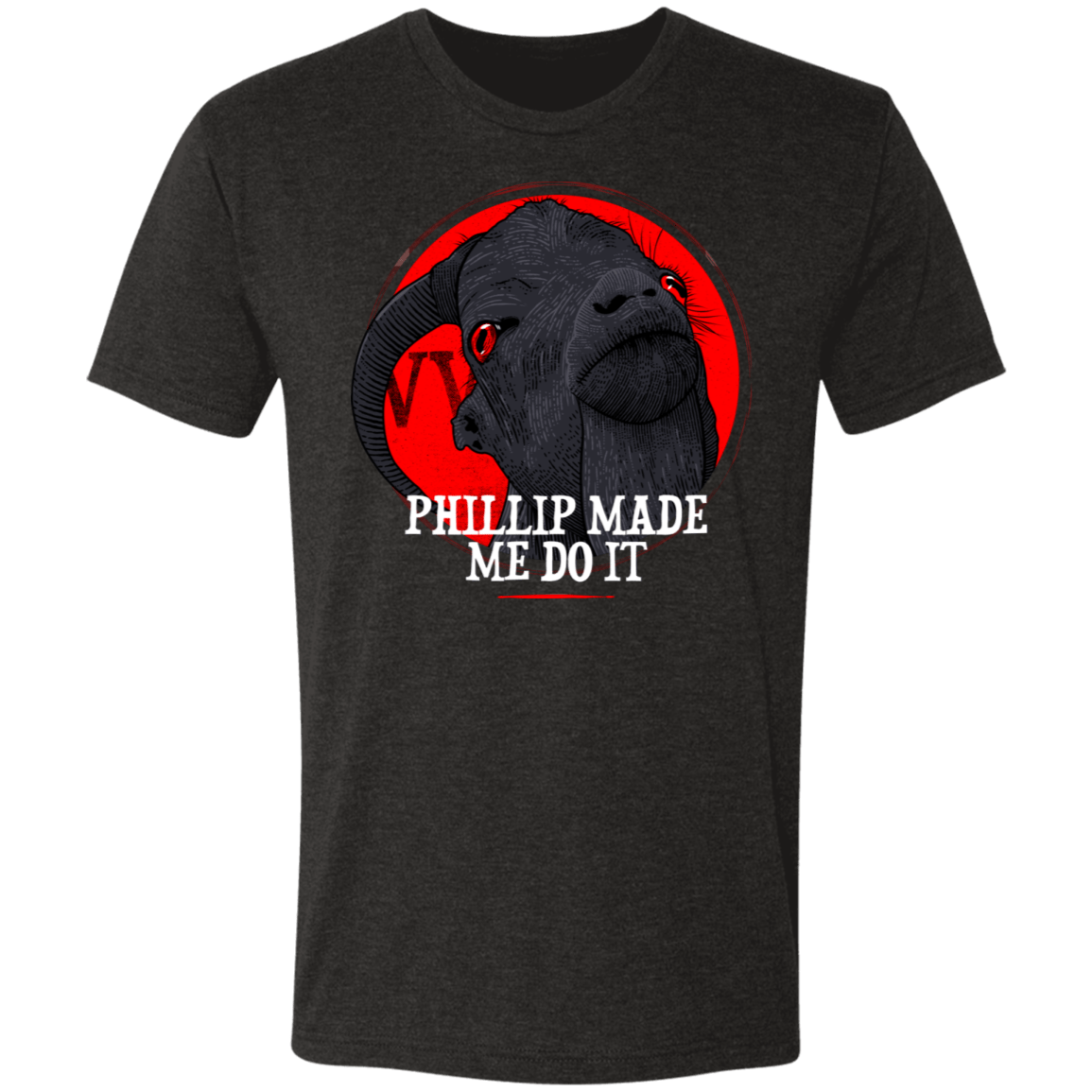 T-Shirts Vintage Black / S Phillp Made Me Do It Men's Triblend T-Shirt