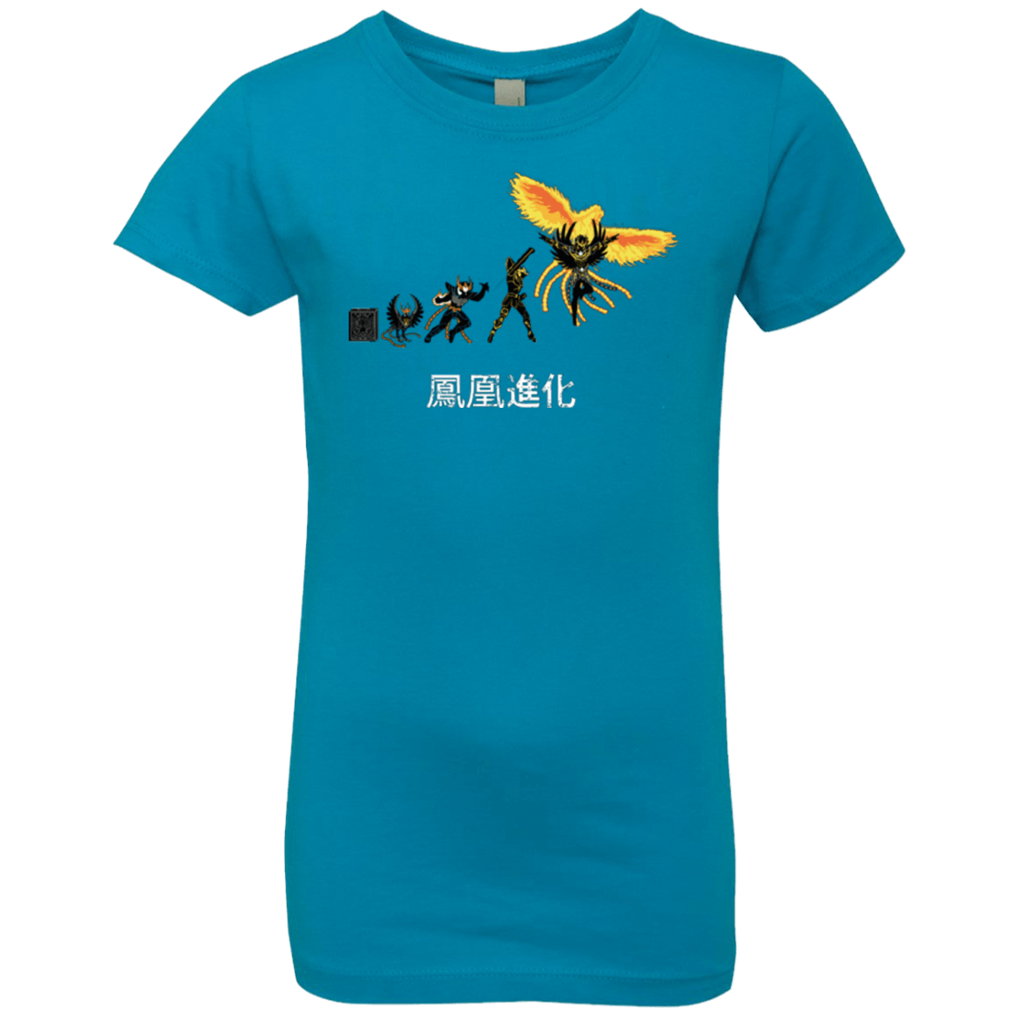 T-Shirts Turquoise / YXS Phoenix Evolution Girls Premium T-Shirt