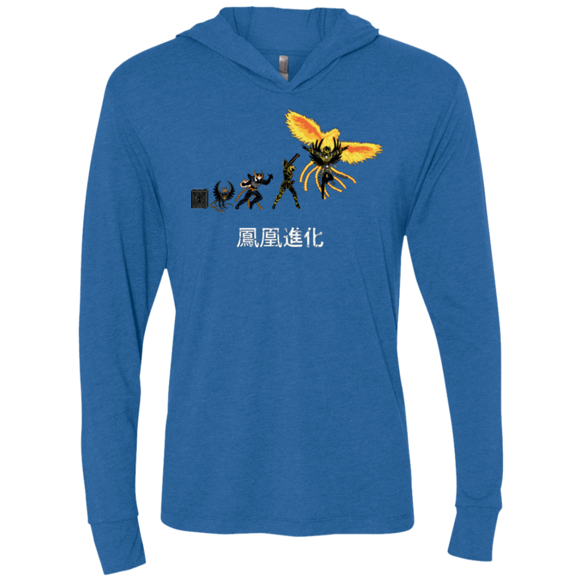 T-Shirts Vintage Royal / X-Small Phoenix Evolution Triblend Long Sleeve Hoodie Tee