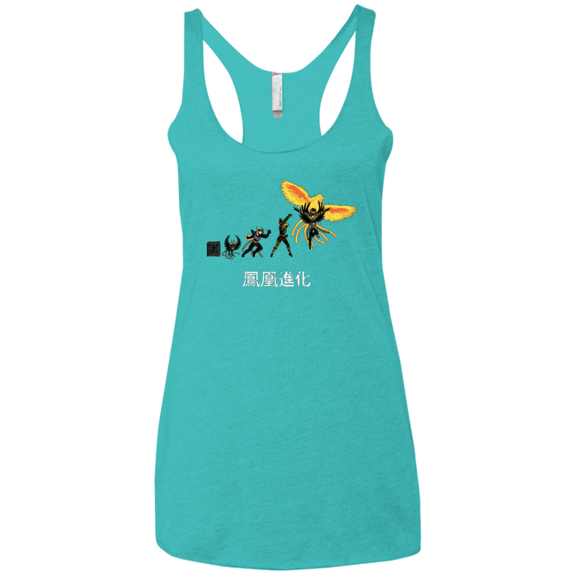 T-Shirts Tahiti Blue / X-Small Phoenix Evolution Women's Triblend Racerback Tank