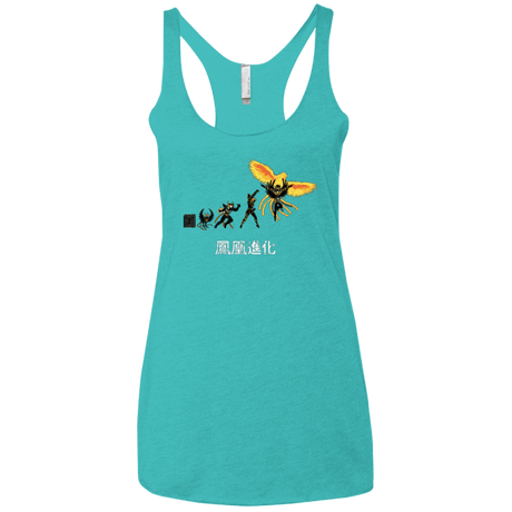 T-Shirts Tahiti Blue / X-Small Phoenix Evolution Women's Triblend Racerback Tank