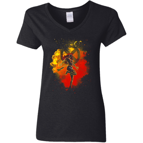 T-Shirts Black / S Phoenix Soul Women's V-Neck T-Shirt