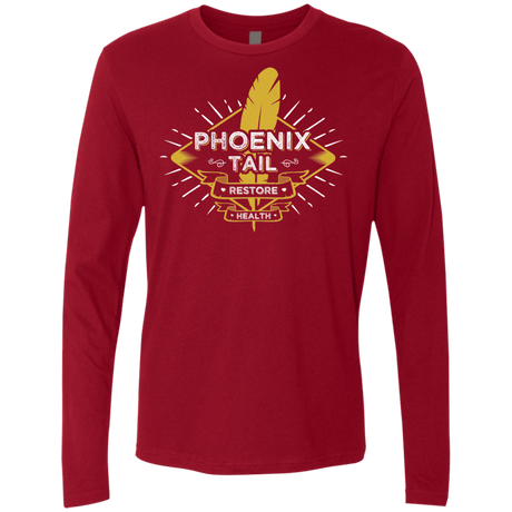 T-Shirts Cardinal / Small Phoenix Tail Men's Premium Long Sleeve