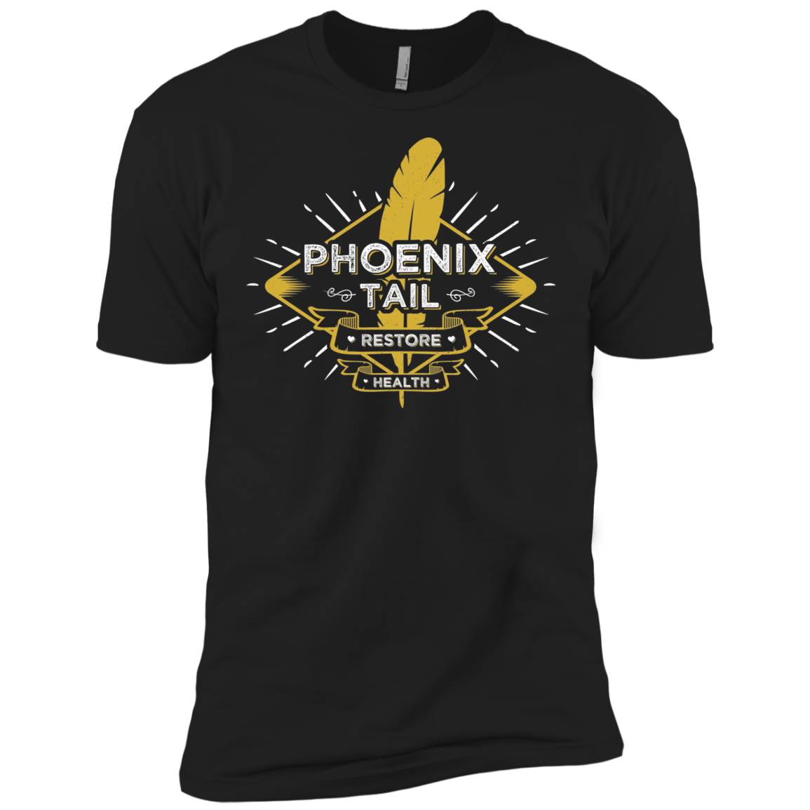 T-Shirts Black / X-Small Phoenix Tail Men's Premium T-Shirt