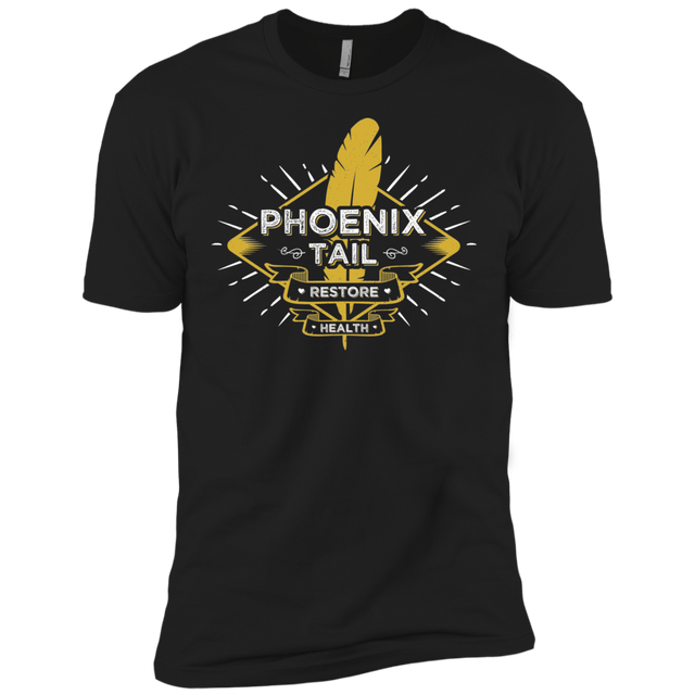 T-Shirts Black / X-Small Phoenix Tail Men's Premium T-Shirt