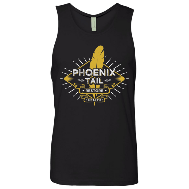 T-Shirts Black / Small Phoenix Tail Men's Premium Tank Top