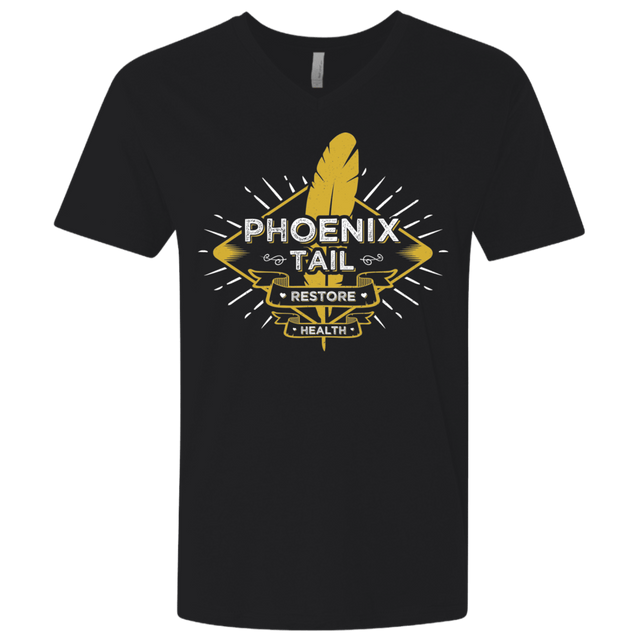 T-Shirts Black / X-Small Phoenix Tail Men's Premium V-Neck