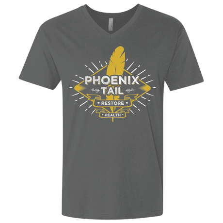 T-Shirts Heavy Metal / X-Small Phoenix Tail Men's Premium V-Neck