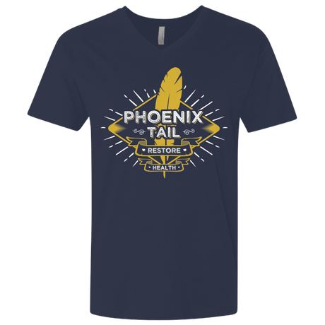 T-Shirts Midnight Navy / X-Small Phoenix Tail Men's Premium V-Neck