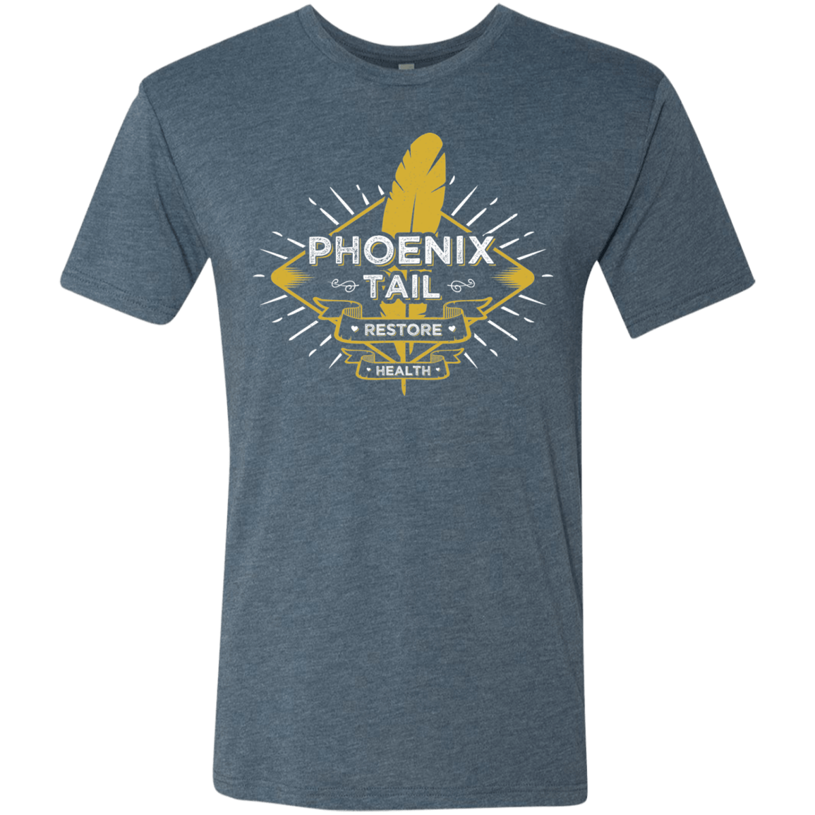 T-Shirts Indigo / Small Phoenix Tail Men's Triblend T-Shirt