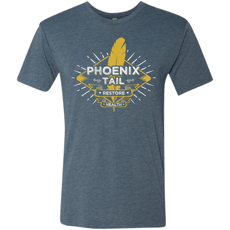 T-Shirts Indigo / Small Phoenix Tail Men's Triblend T-Shirt
