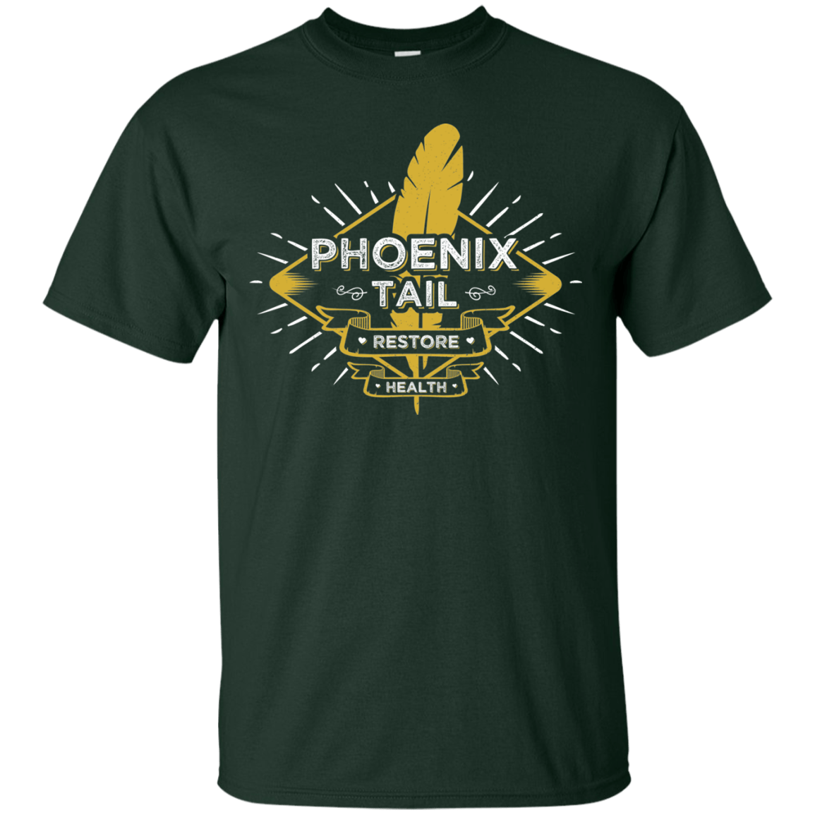 T-Shirts Forest Green / Small Phoenix Tail T-Shirt