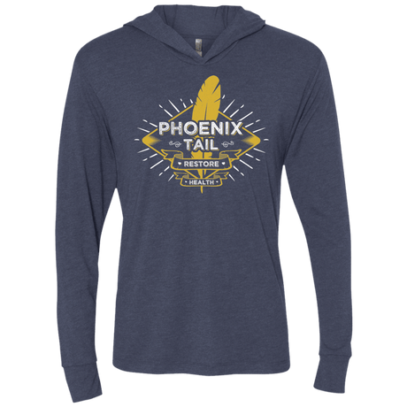 T-Shirts Vintage Navy / X-Small Phoenix Tail Triblend Long Sleeve Hoodie Tee