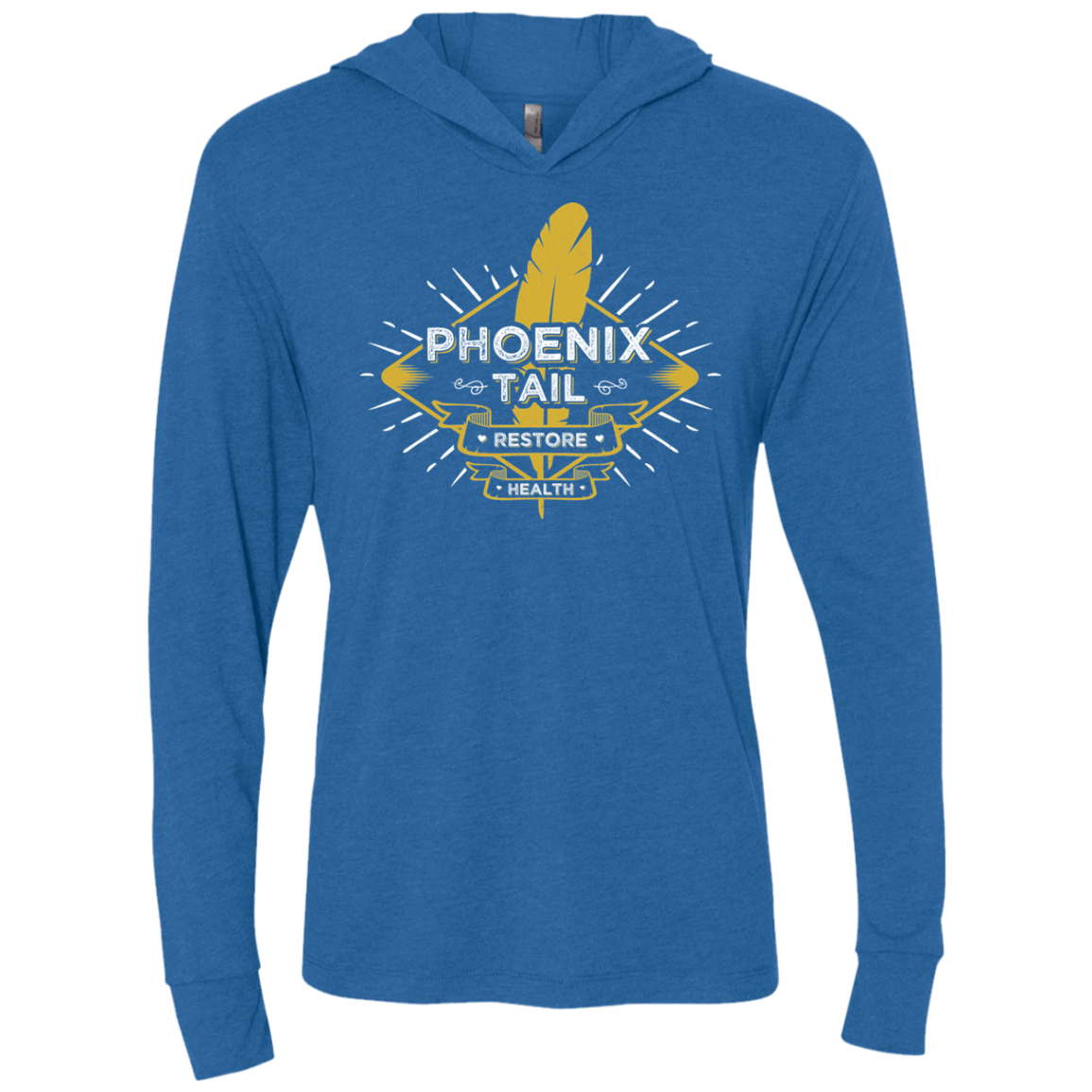 T-Shirts Vintage Royal / X-Small Phoenix Tail Triblend Long Sleeve Hoodie Tee