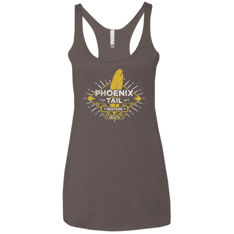 T-Shirts Macchiato / X-Small Phoenix Tail Women's Triblend Racerback Tank