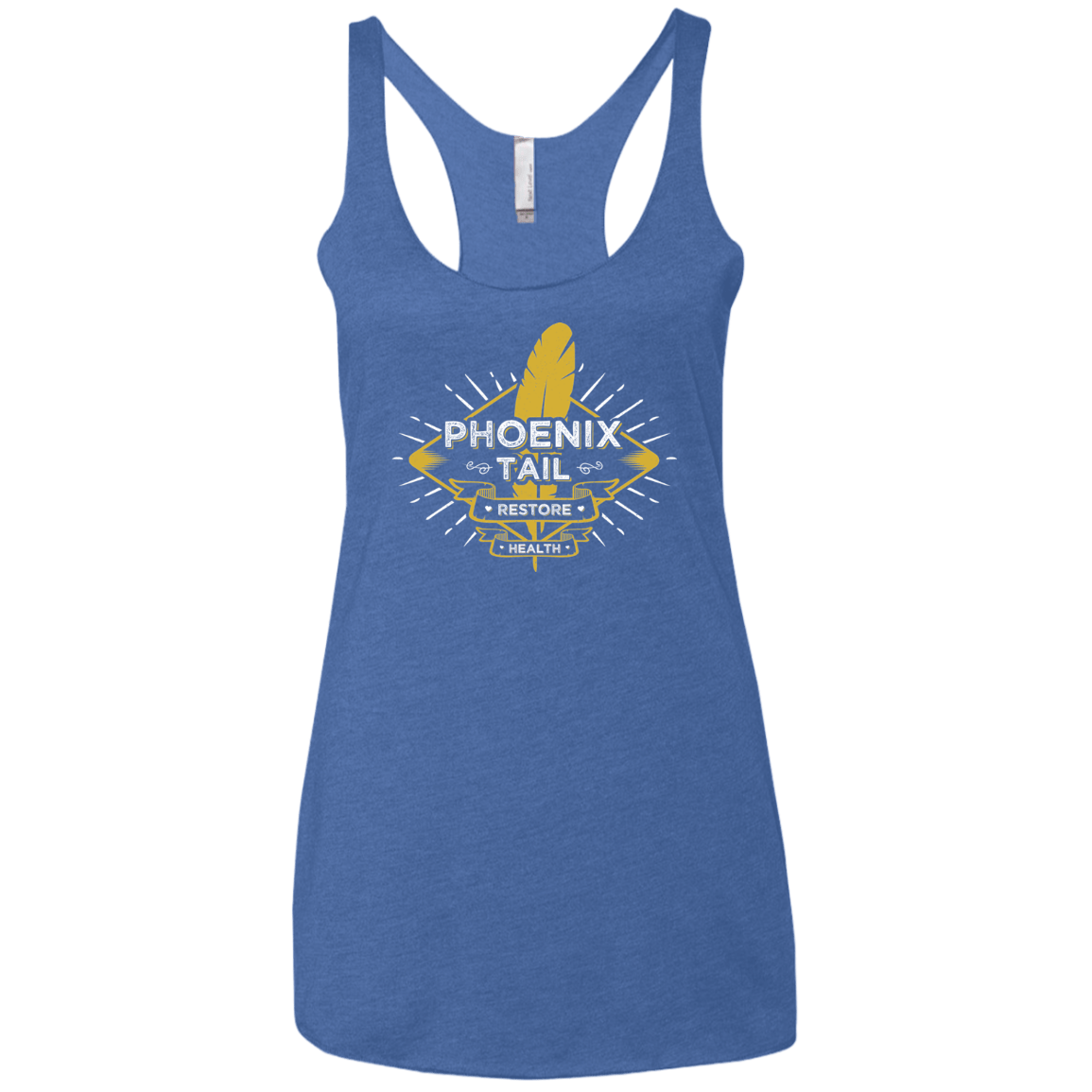 T-Shirts Vintage Royal / X-Small Phoenix Tail Women's Triblend Racerback Tank