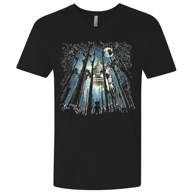 T-Shirts Black / X-Small Phone Home Men's Premium V-Neck