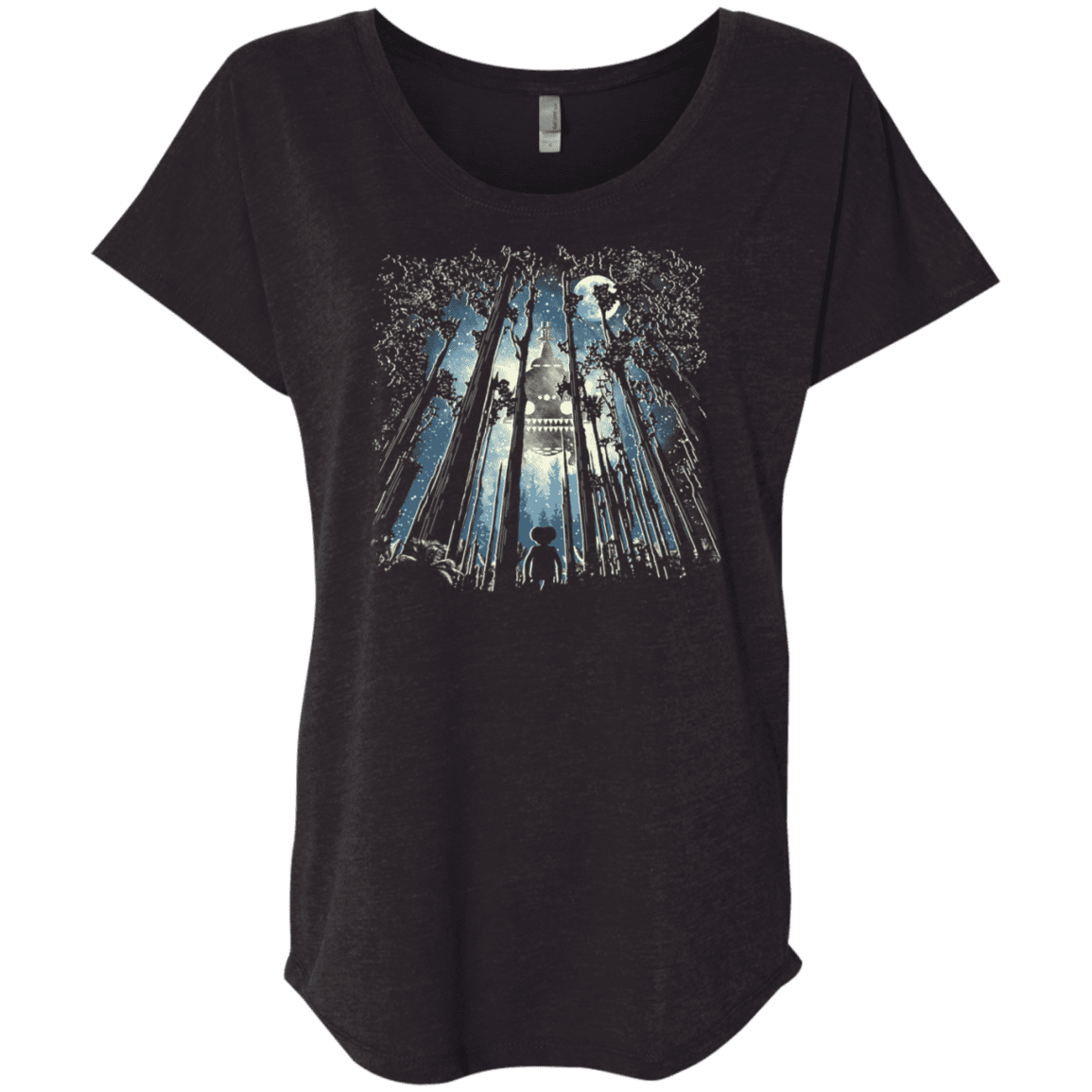 T-Shirts Vintage Black / X-Small Phone Home Triblend Dolman Sleeve