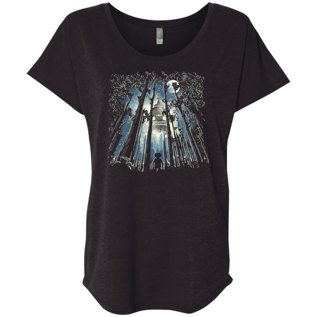 T-Shirts Vintage Black / X-Small Phone Home Triblend Dolman Sleeve