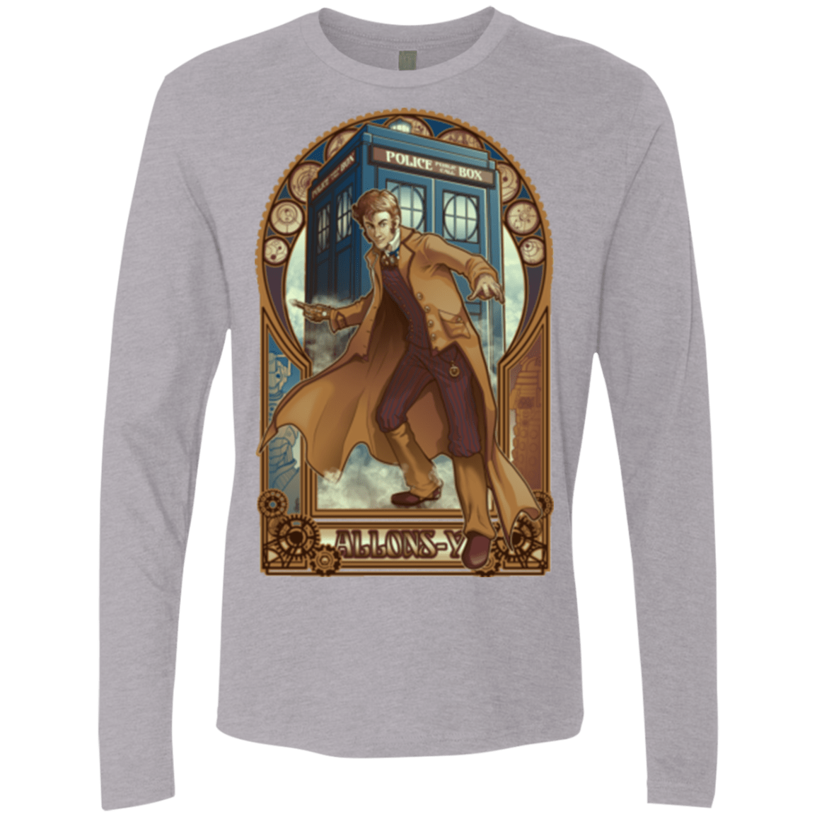 T-Shirts Heather Grey / Small Physicker Whom Men's Premium Long Sleeve