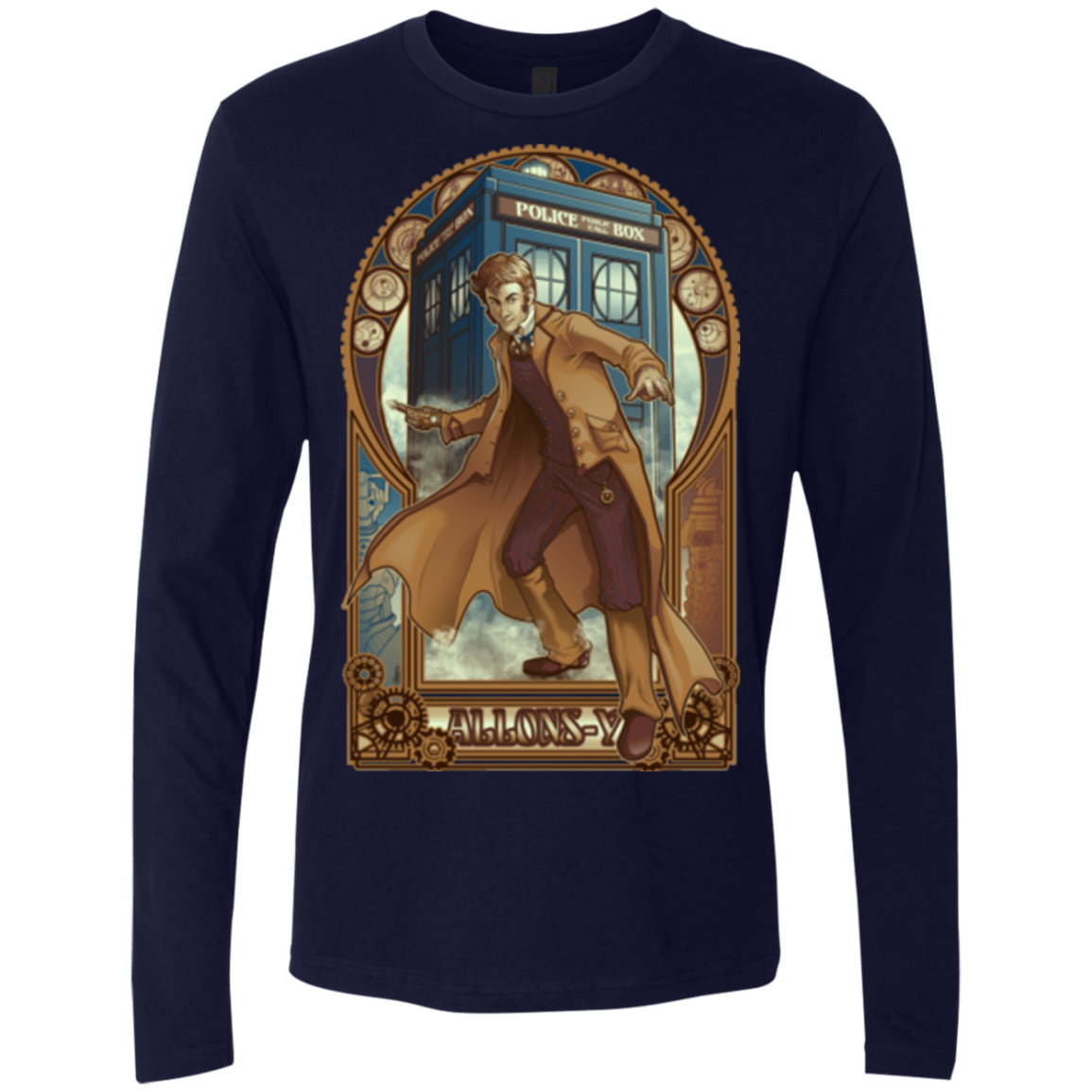 T-Shirts Midnight Navy / Small Physicker Whom Men's Premium Long Sleeve