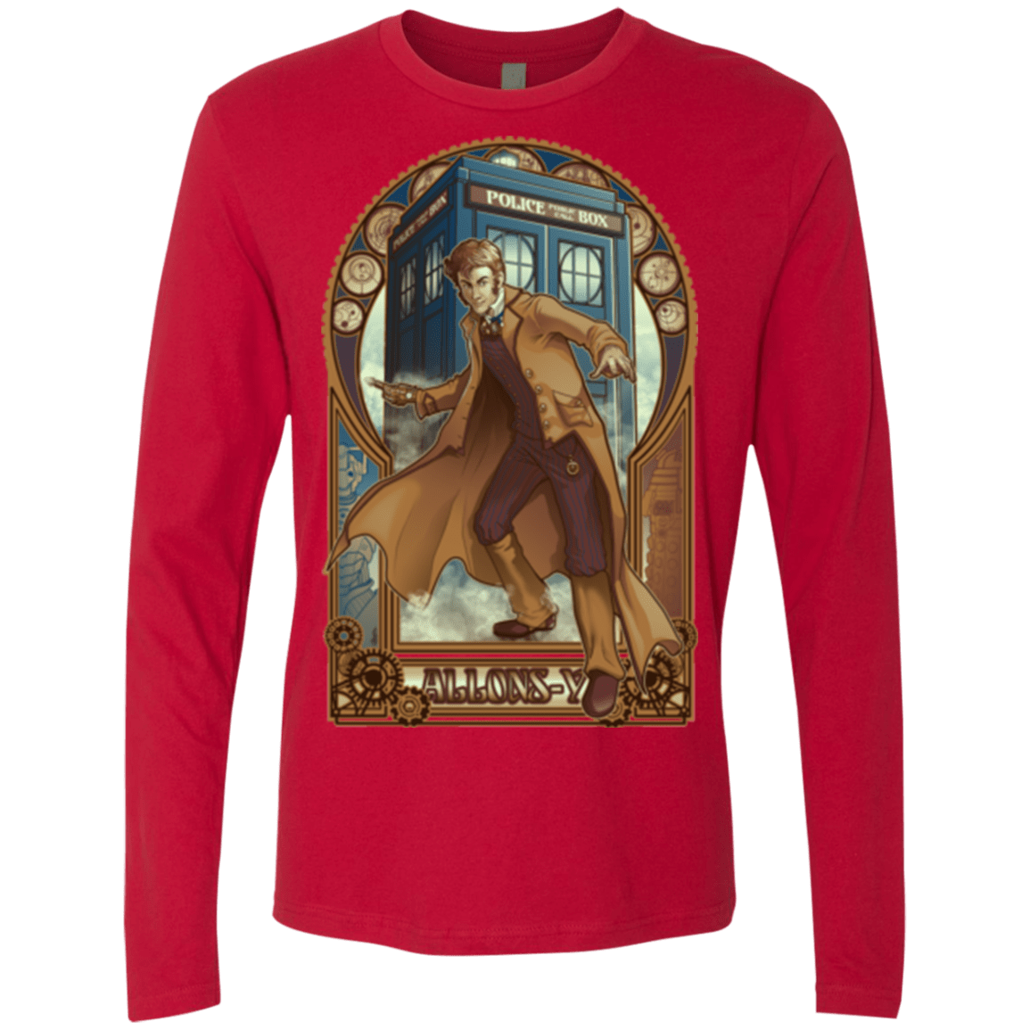 T-Shirts Red / Small Physicker Whom Men's Premium Long Sleeve