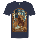 T-Shirts Midnight Navy / X-Small Physicker Whom Men's Premium V-Neck