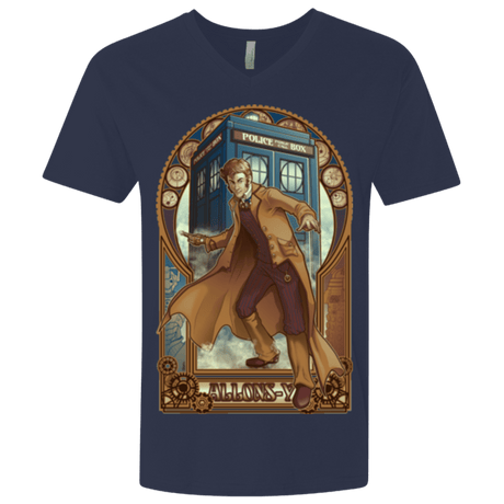 T-Shirts Midnight Navy / X-Small Physicker Whom Men's Premium V-Neck