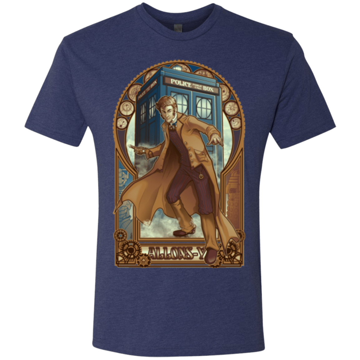 T-Shirts Vintage Navy / Small Physicker Whom Men's Triblend T-Shirt