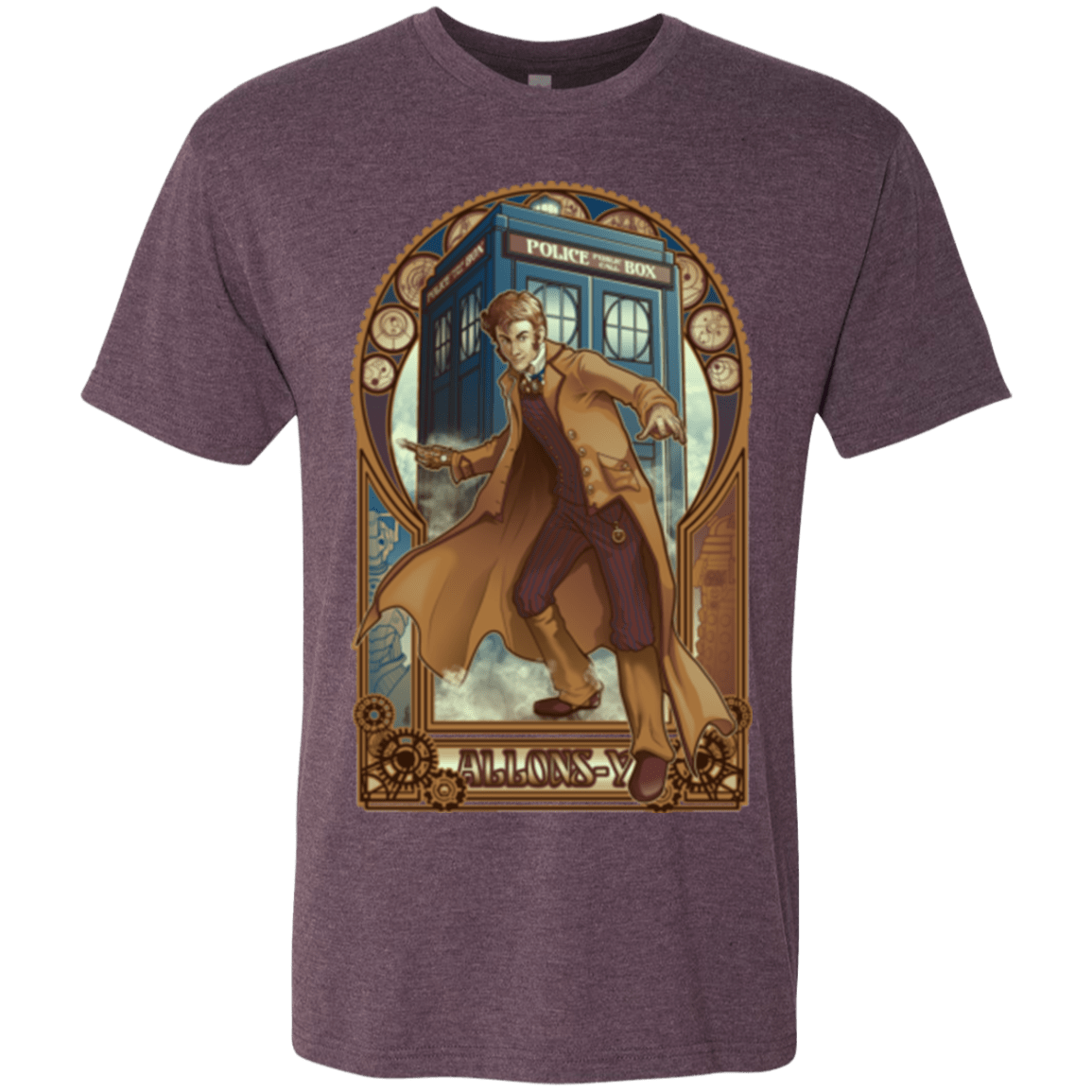 T-Shirts Vintage Purple / Small Physicker Whom Men's Triblend T-Shirt