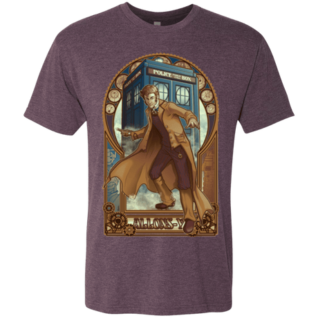 T-Shirts Vintage Purple / Small Physicker Whom Men's Triblend T-Shirt
