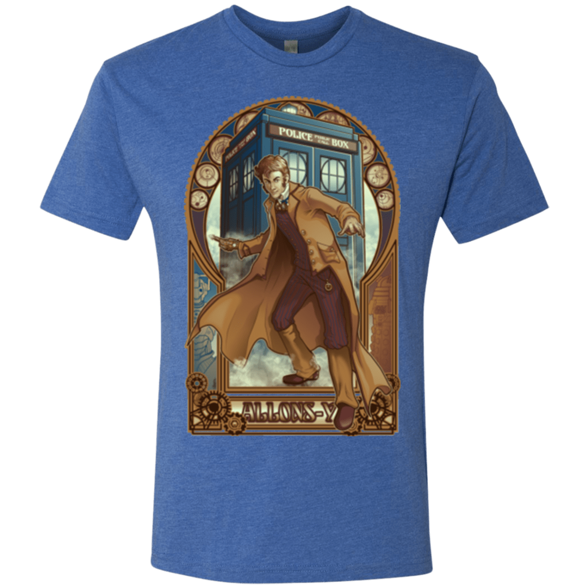 T-Shirts Vintage Royal / Small Physicker Whom Men's Triblend T-Shirt