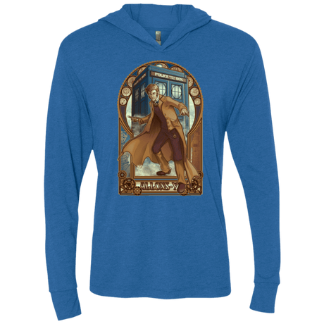 T-Shirts Vintage Royal / X-Small Physicker Whom Triblend Long Sleeve Hoodie Tee