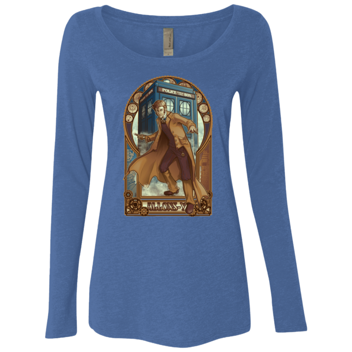 T-Shirts Vintage Royal / Small Physicker Whom Women's Triblend Long Sleeve Shirt