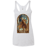 T-Shirts Heather White / X-Small Physicker Whom Women's Triblend Racerback Tank