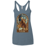 T-Shirts Indigo / X-Small Physicker Whom Women's Triblend Racerback Tank