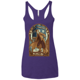 T-Shirts Purple / X-Small Physicker Whom Women's Triblend Racerback Tank