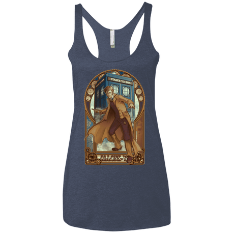 T-Shirts Vintage Navy / X-Small Physicker Whom Women's Triblend Racerback Tank