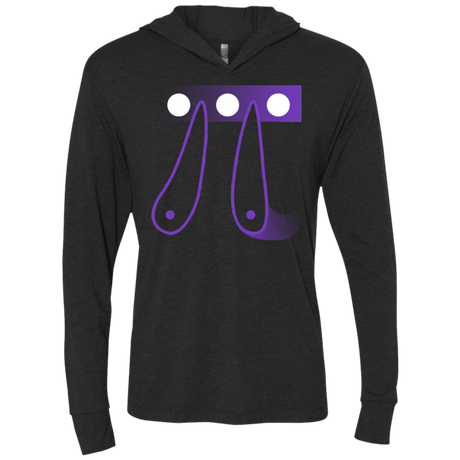 T-Shirts Vintage Black / X-Small Pi Ball Triblend Long Sleeve Hoodie Tee