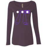 T-Shirts Vintage Purple / Small Pi Ball Women's Triblend Long Sleeve Shirt