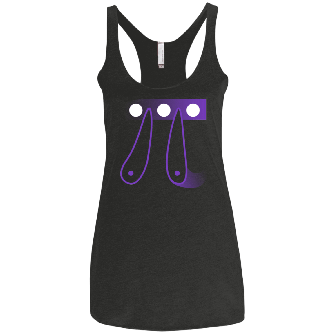 T-Shirts Vintage Black / X-Small Pi Ball Women's Triblend Racerback Tank