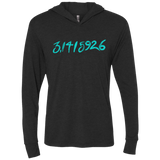 T-Shirts Vintage Black / X-Small Pi Date Triblend Long Sleeve Hoodie Tee