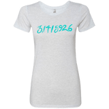 T-Shirts Heather White / Small Pi Date Women's Triblend T-Shirt