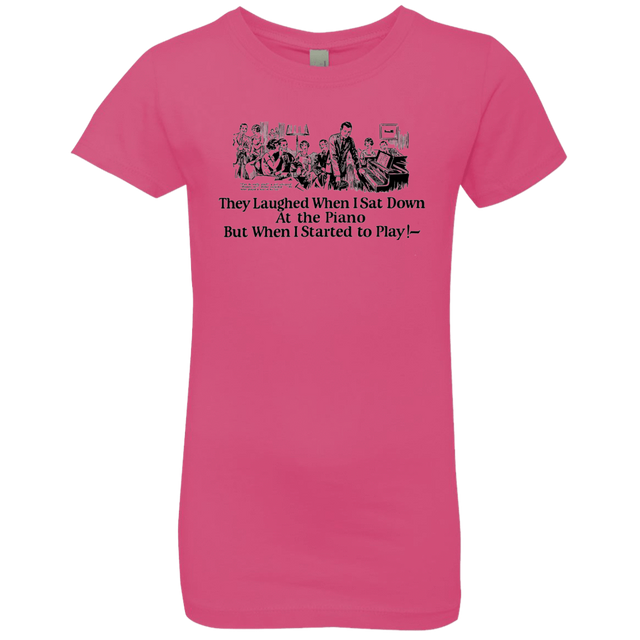 T-Shirts Hot Pink / YXS Piano Girls Premium T-Shirt