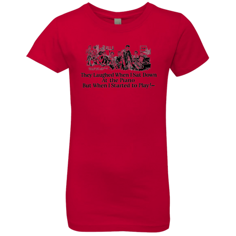 T-Shirts Red / YXS Piano Girls Premium T-Shirt
