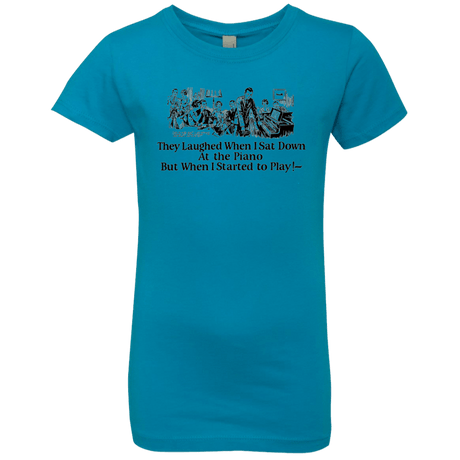 T-Shirts Turquoise / YXS Piano Girls Premium T-Shirt