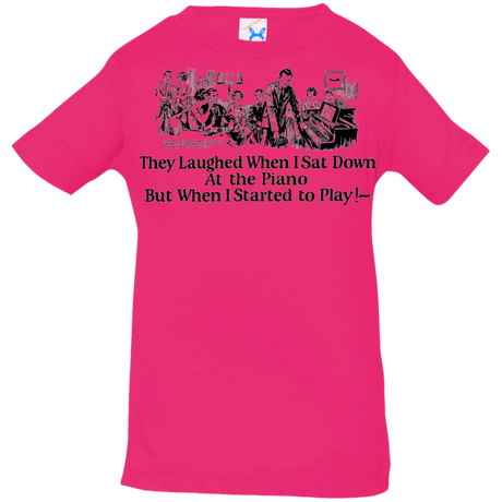 T-Shirts Hot Pink / 6 Months Piano Infant Premium T-Shirt