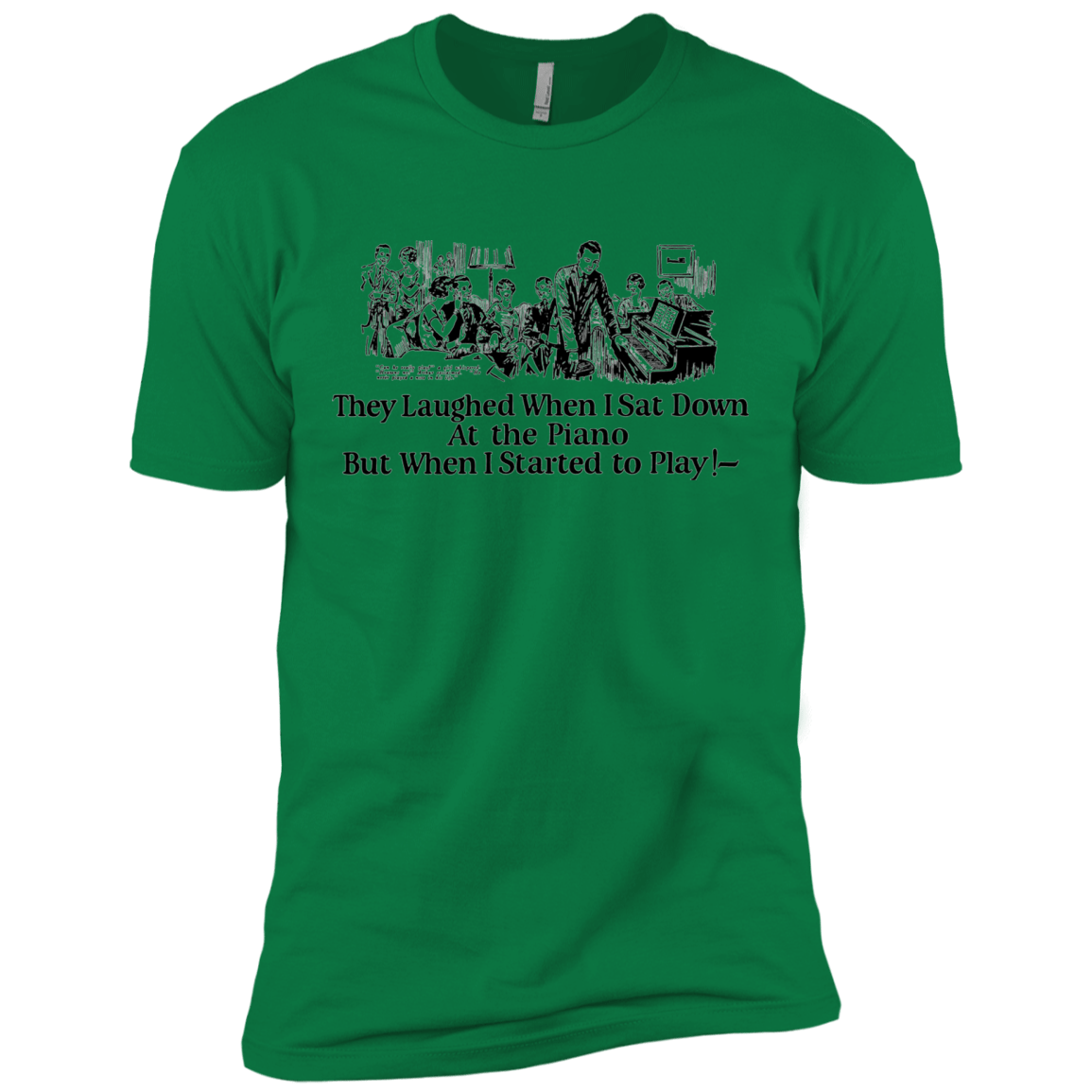 T-Shirts Kelly Green / X-Small Piano Men's Premium T-Shirt