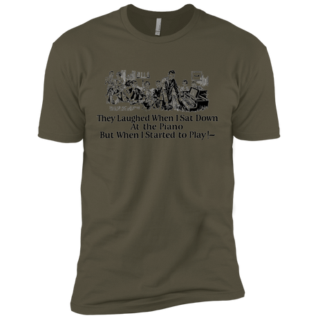 T-Shirts Military Green / X-Small Piano Men's Premium T-Shirt