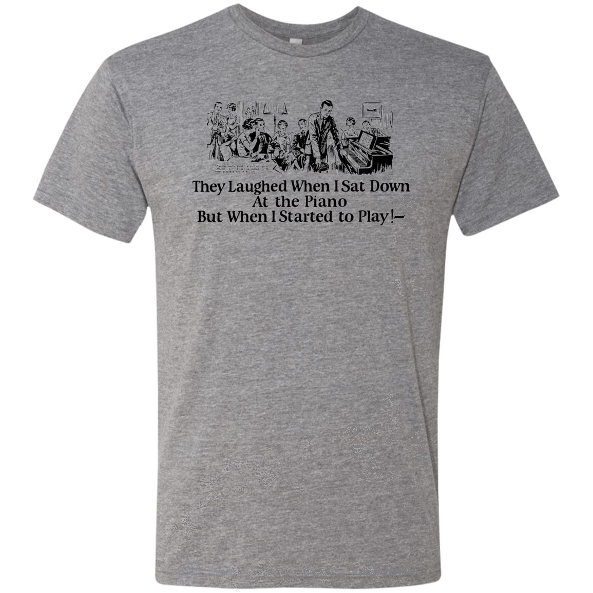 T-Shirts Premium Heather / Small Piano Men's Triblend T-Shirt